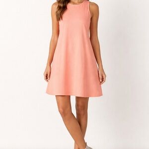 Versona Sleeveless Coral Pink Mini Dress